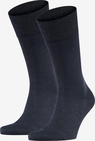 FALKE Athletic Socks in Blue: front