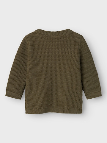 NAME IT Knit Cardigan in Green