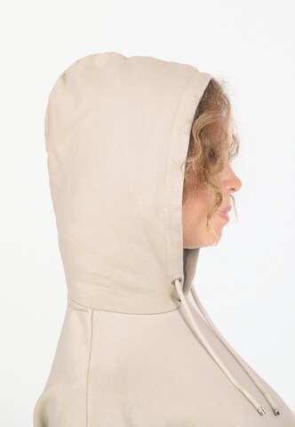 NOU Sweatshirtkleid 'Rala' in Braun