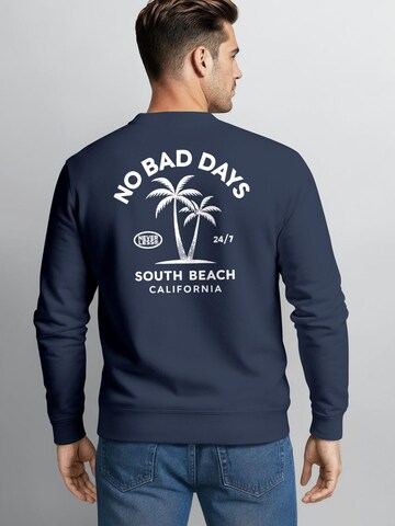 Neverless Sweatshirt 'No Bad Days' in Blau