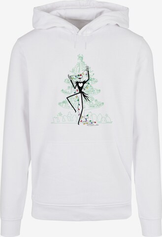 ABSOLUTE CULT Sweatshirt 'The Nightmare Before Christmas - Tree 2' in White: front