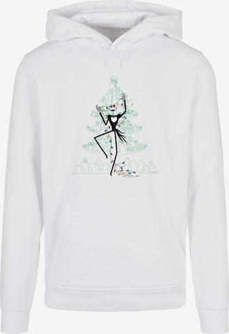 ABSOLUTE CULT Sweatshirt 'The Nightmare Before Christmas - Tree 2' in Wit: voorkant