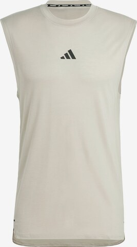 ADIDAS PERFORMANCE Performance shirt 'Power Workout' in Beige: front