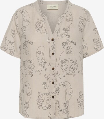 Cream Blouse 'Bellis' in Beige: voorkant