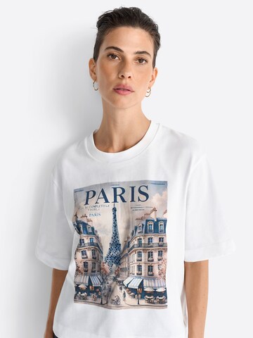 T-shirt Rich & Royal en blanc : devant