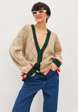 TOPTOP STUDIO Knit Cardigan in Beige