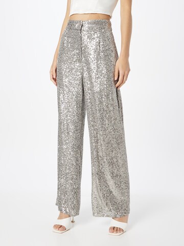 River Island Wide leg Παντελόνι σε γκρι: μπροστά