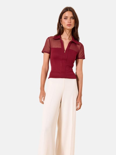 Lipsy Poloshirt in XS in burgunder, Produktansicht