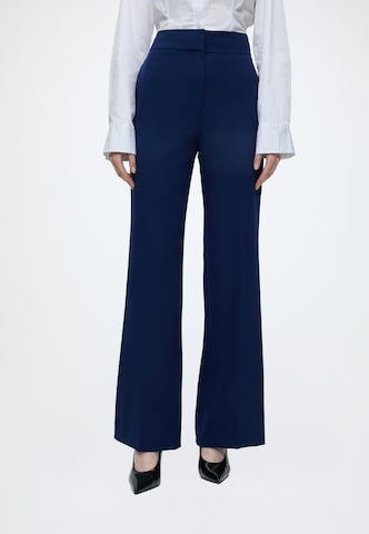 Wide Leg Pantalon à plis 'Himia' HUGO en bleu : devant