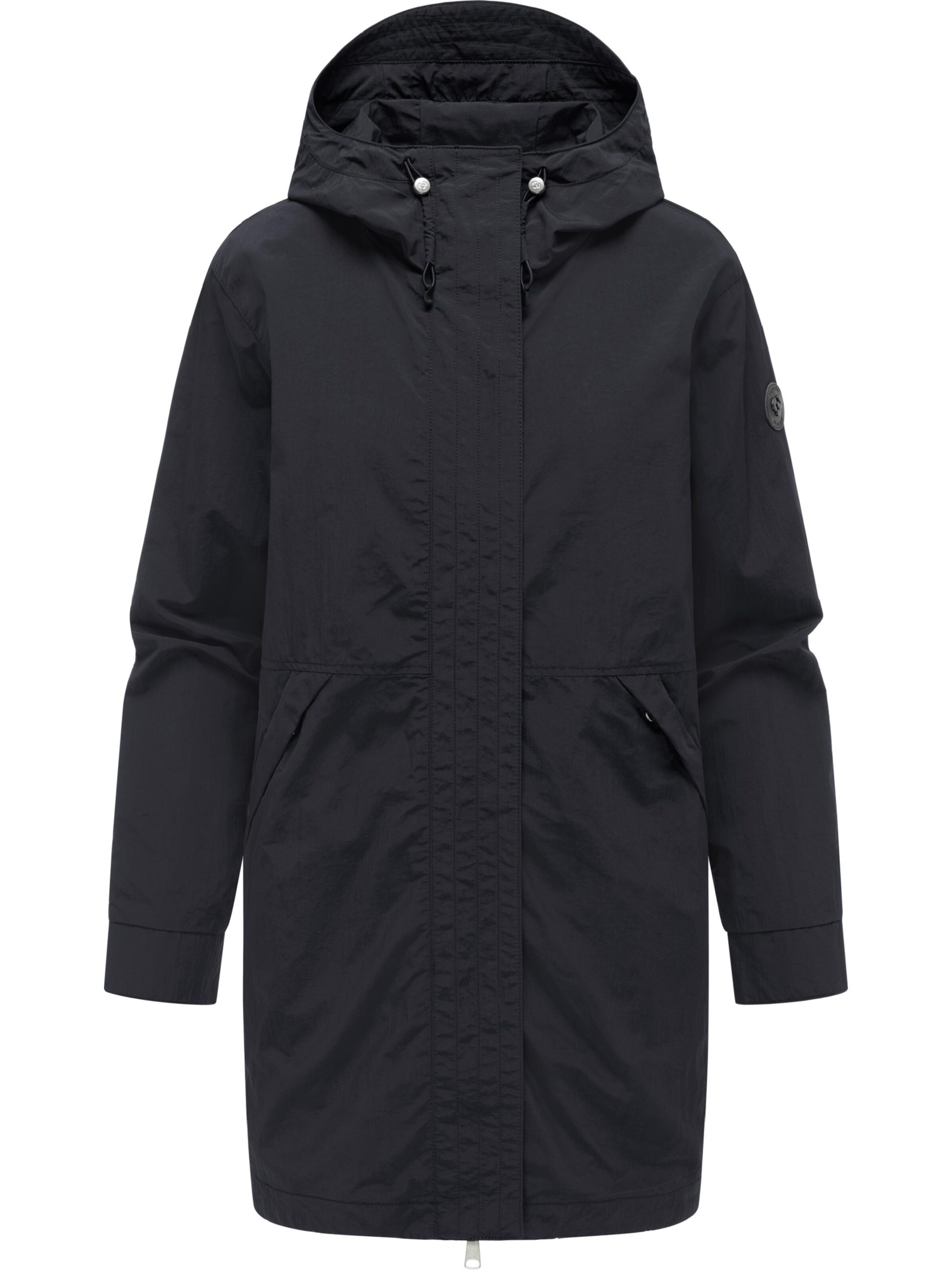 Ragwear Tussenmantel 'Lamyja A' in Zwart: voorkant