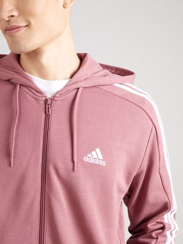 ADIDAS SPORTSWEAR Sports sweat jacket 'Essentials' in Pink