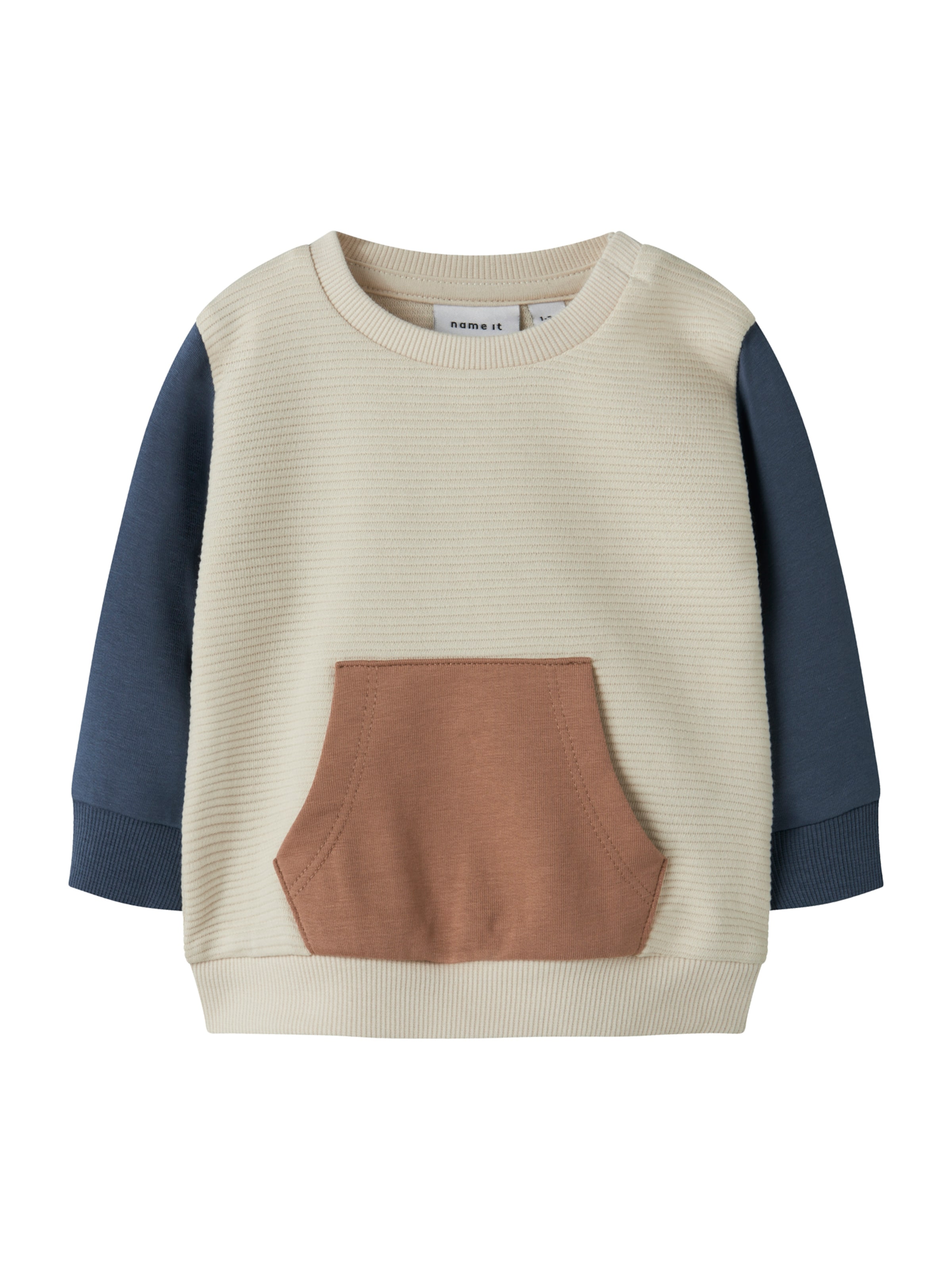 Sweat 'NBMFOKUS' NAME IT en marron : devant