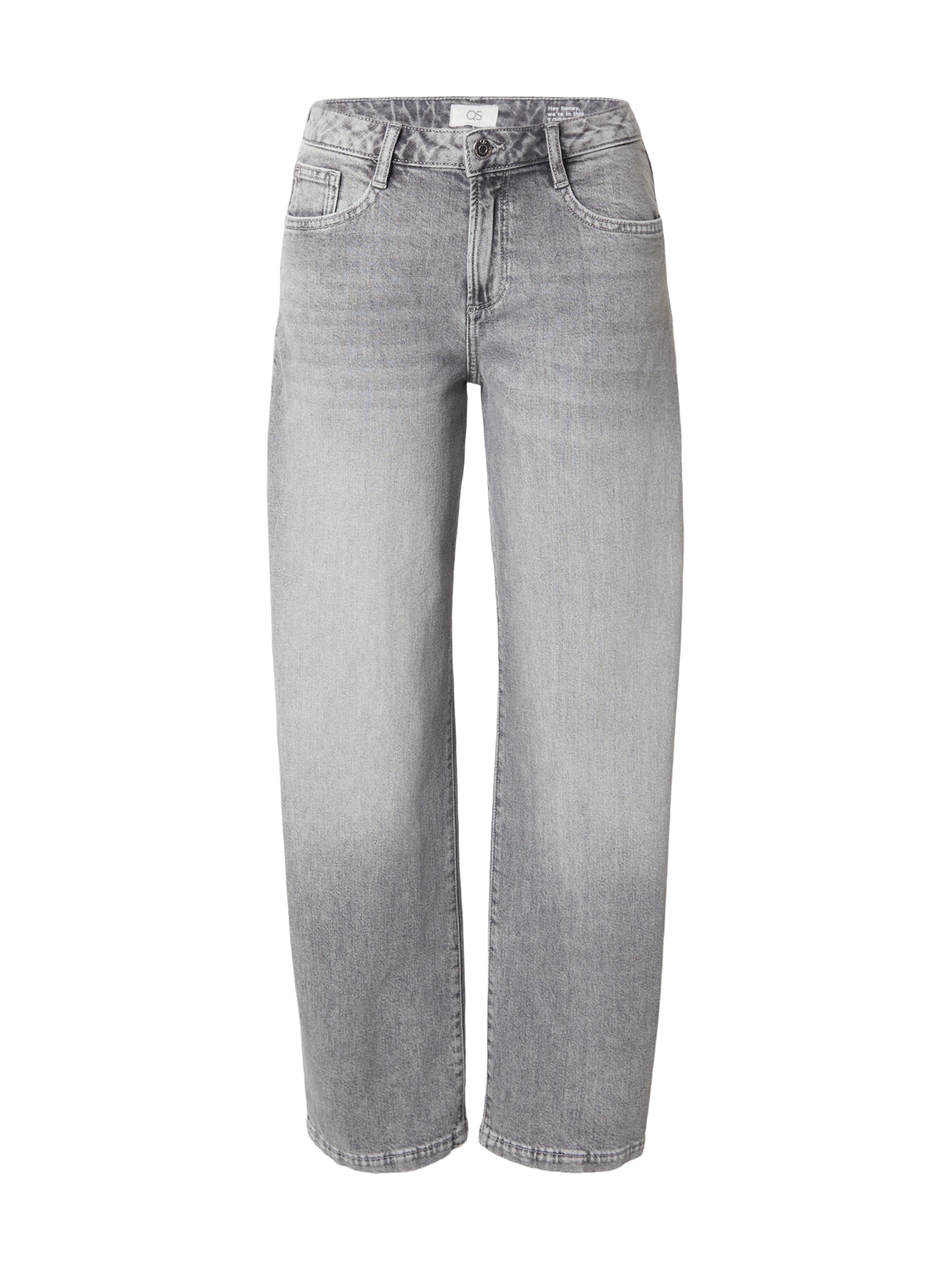 Jeans pe 25-26/30 QS pe gri denim, Vizualizare produs