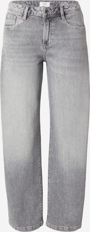 Wide leg Jeans de la QS pe gri: față