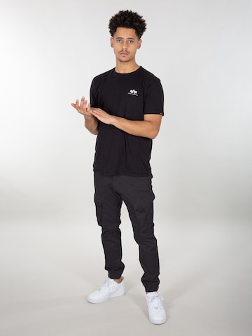 ALPHA INDUSTRIES Slimfit Cargo nadrágok 'Spy Pant' - fekete