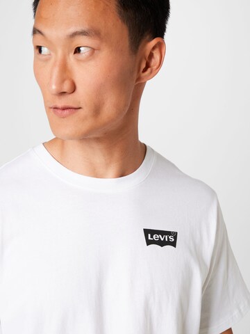 LEVI'S ® - Camisa 'SS Relaxed Fit Tee' em branco