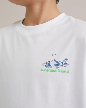 T-Shirt WE Fashion en blanc