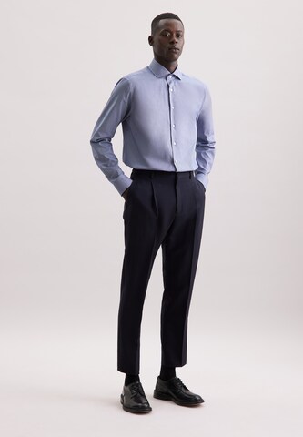 Coupe regular Chemise business 'Schwarze Rose' SEIDENSTICKER en bleu