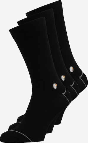 Sokid Socken (GOTS) in Schwarz: predná strana