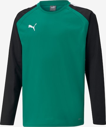 Sweat de sport PUMA en vert : devant