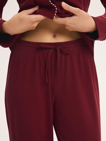 ESOTIQ Pyjama 'Garnet' in Rood