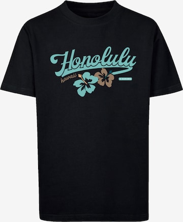 F4NT4STIC Shirt 'Honolulu' in Schwarz: predná strana