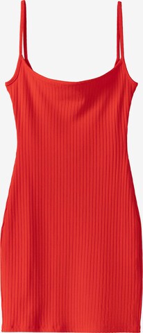 Bershka Zomerjurk in Rood: voorkant