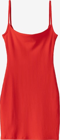 BershkaLjetna haljina - crvena boja: prednji dio