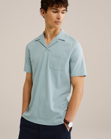 Tricou de la WE Fashion pe albastru: față