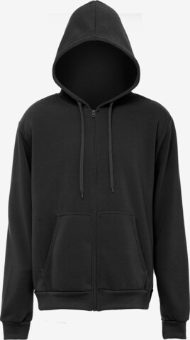 ALEKO Zip-Up Hoodie in Black: front