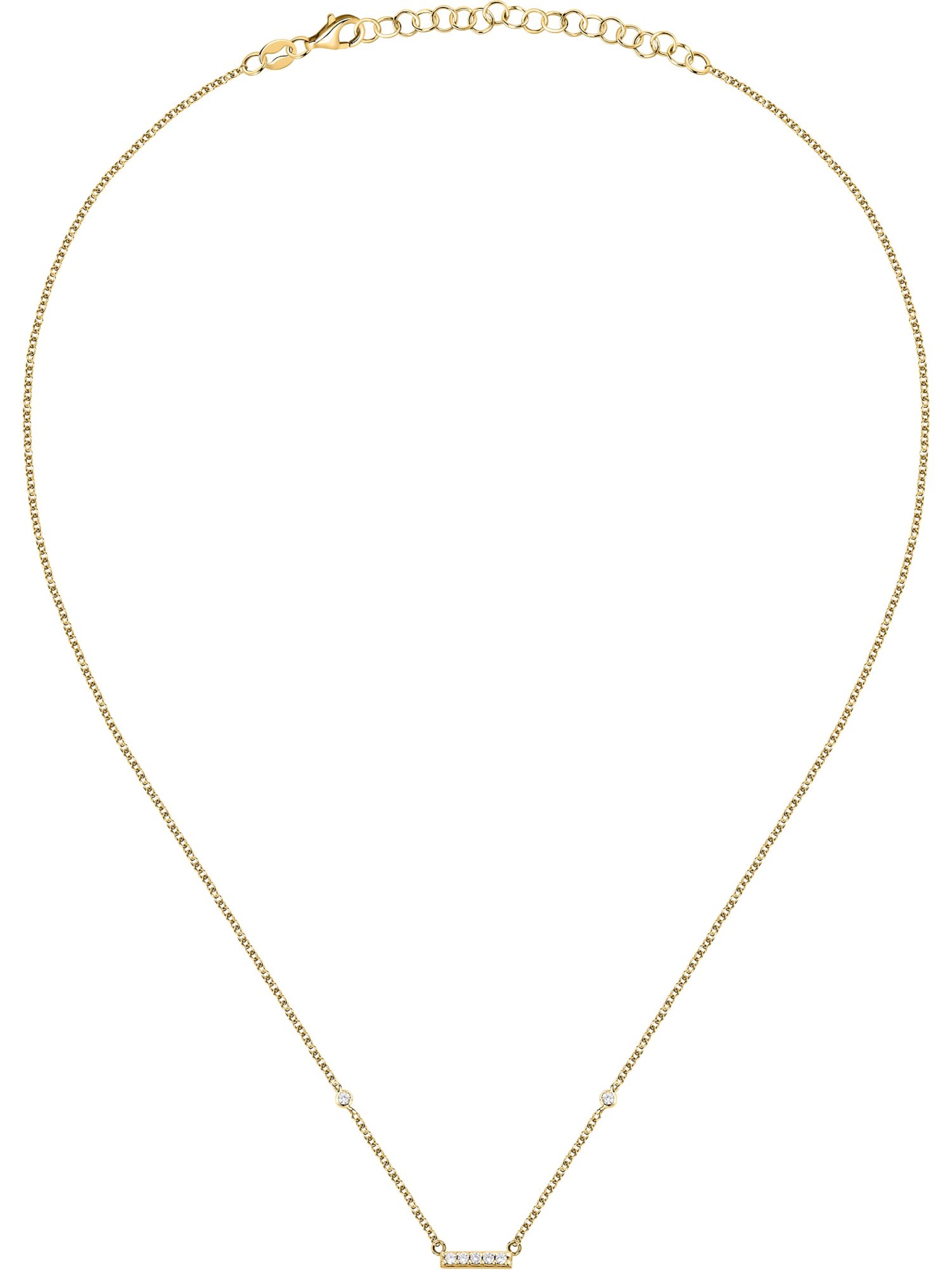 La Petite Story Kette in Gelb: Vorderseite