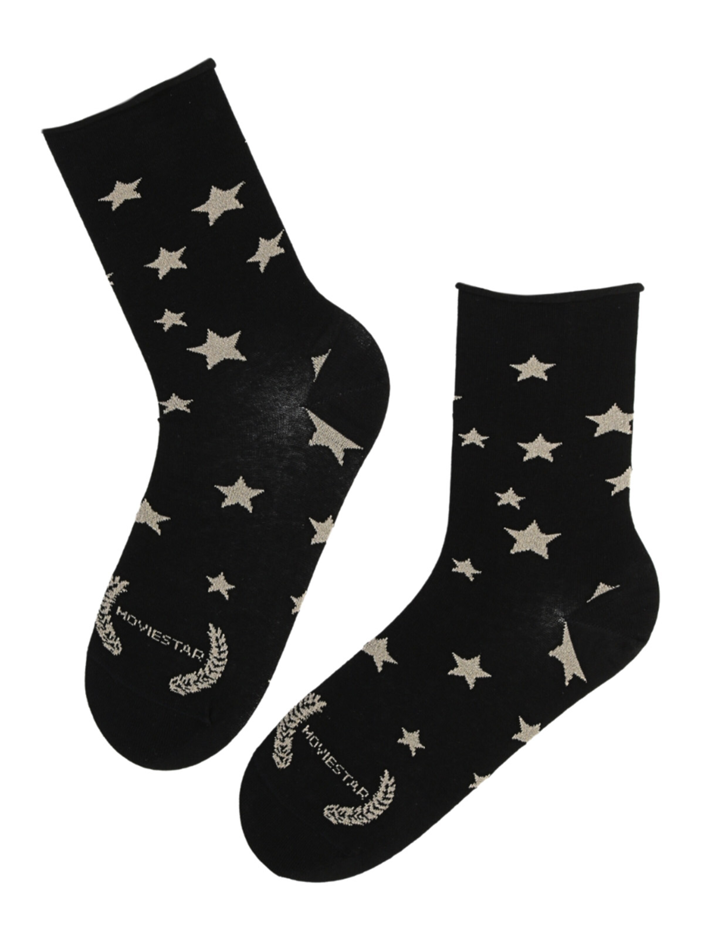 Sokisahtel Socken 'MOVIESTAR'‌‌‌‌‌‌‌ in Schwarz: Vorderseite