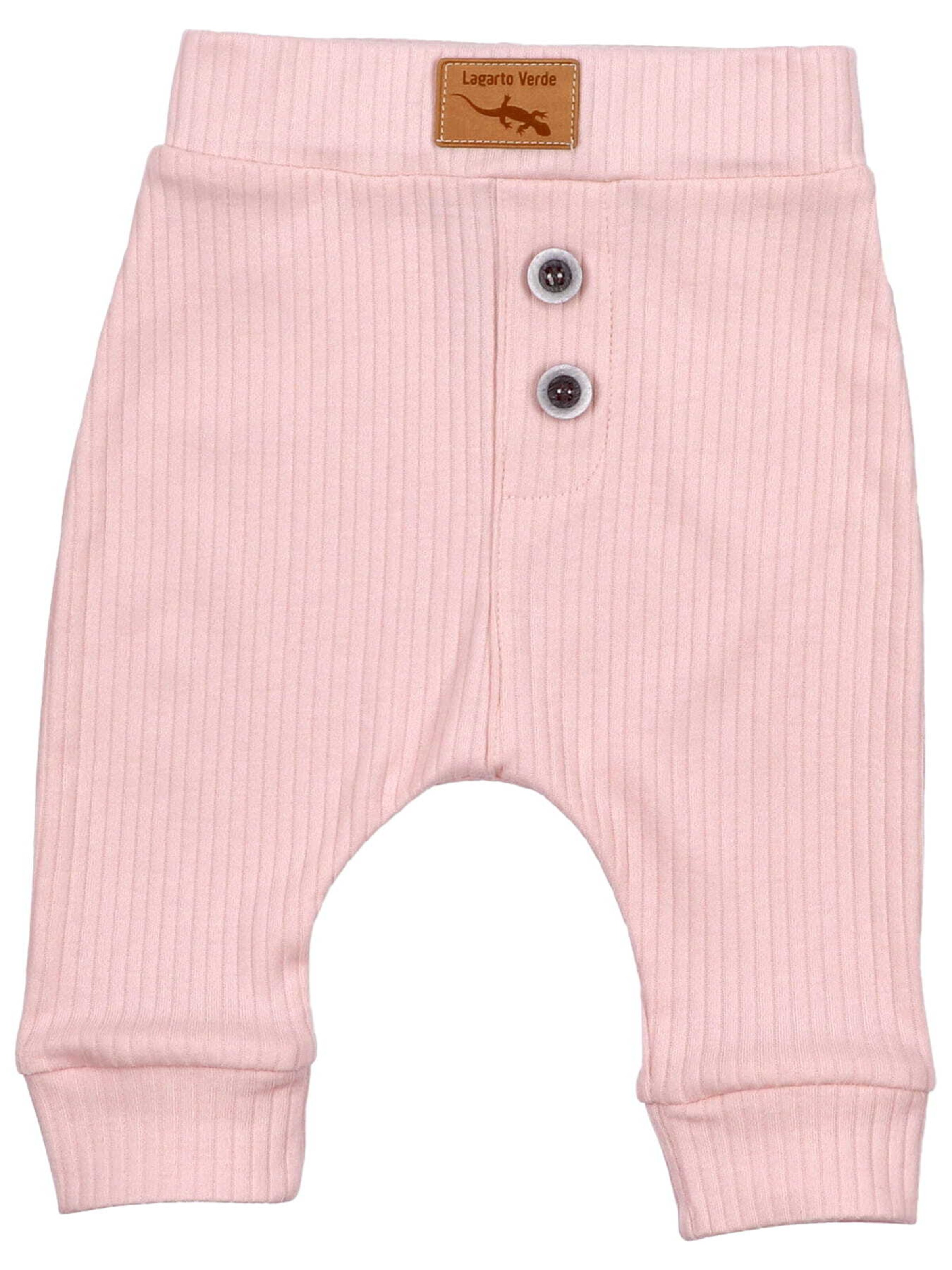 Lagarto Verde Regular Pants in Pink: front