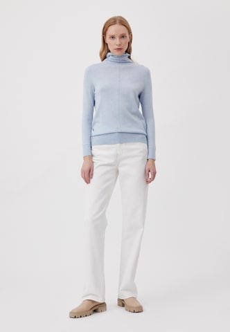 Finn Flare Langarmpullover 'Basic' in Blau