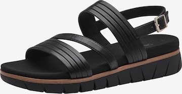 s.Oliver Sandals in Black: front