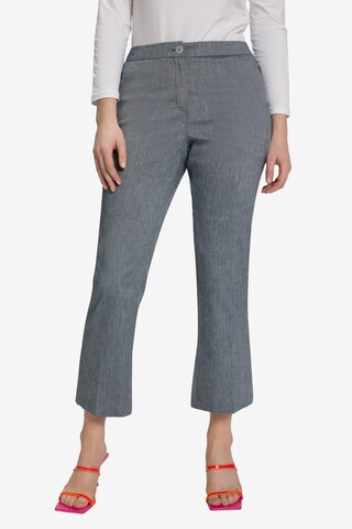 Ulla Popken Boot cut Pleated Pants '805616' in Grey: front