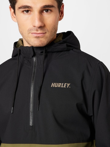 Hurley Sportjacke in Schwarz