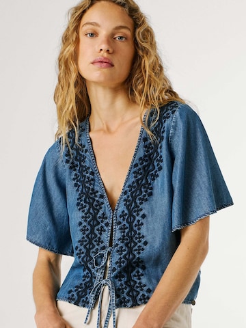 Camicia da donna 'Cleo' di Pepe Jeans in blu: frontale