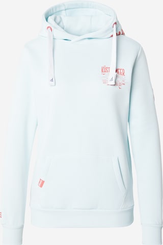 Sweat-shirt Eight2Nine en bleu : devant