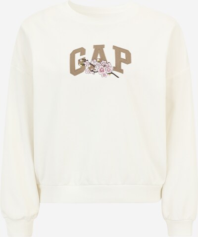 Gap Petite Sweatshirt in de kleur Lichtbruin / Pink / Zwart / Wit, Productweergave
