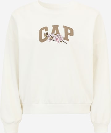 Gap Petite Sweatshirt in Wit: voorkant