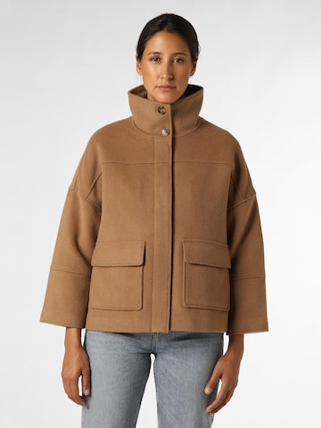 GANT Between-Seasons Coat in Brown: front