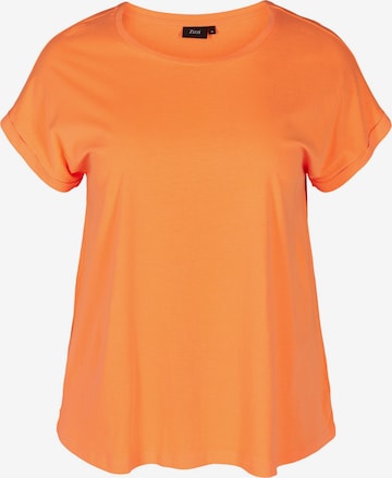 T-shirt 'Mkatja' Zizzi en orange : devant