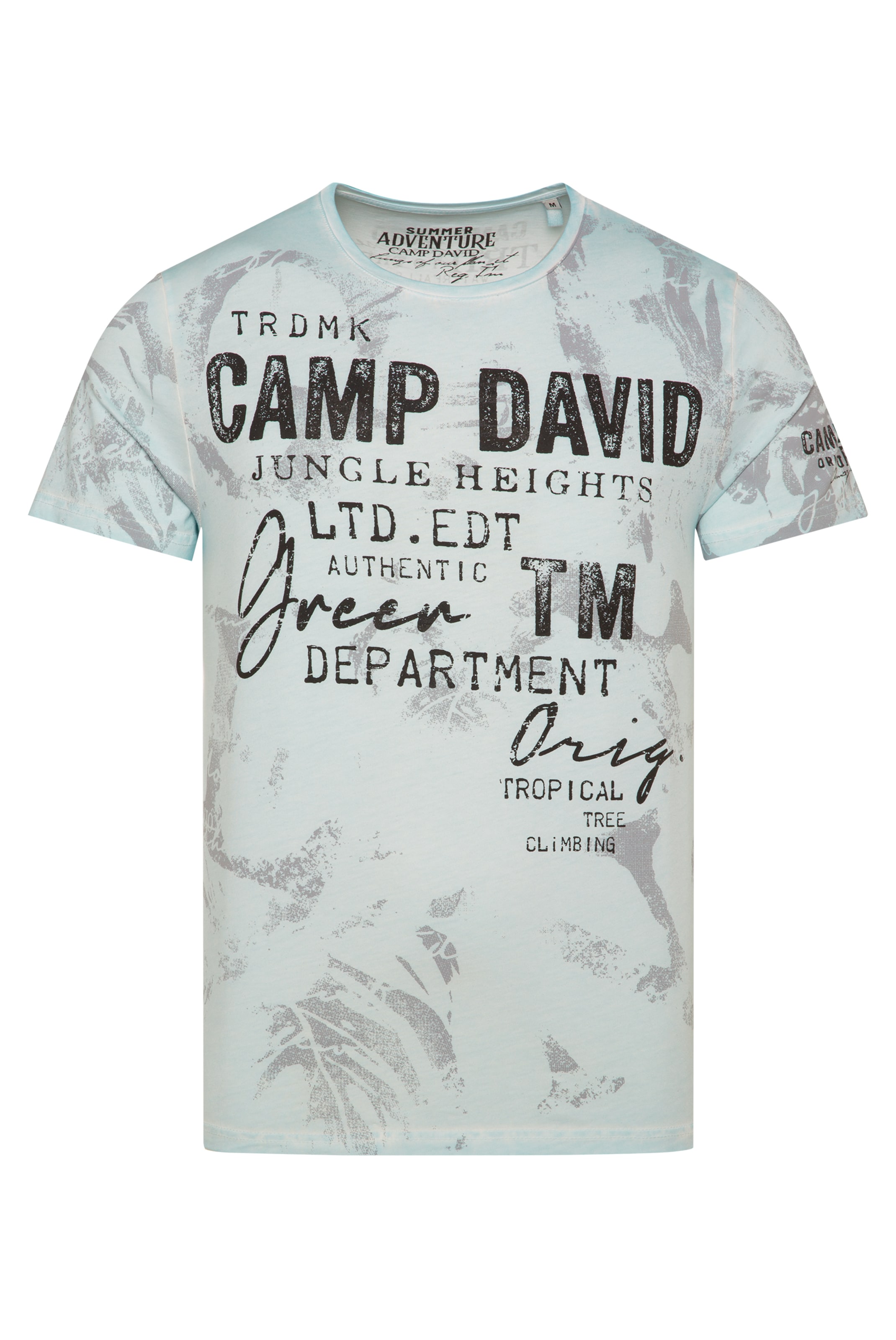 CAMP DAVID Тениска в синьо: отпред