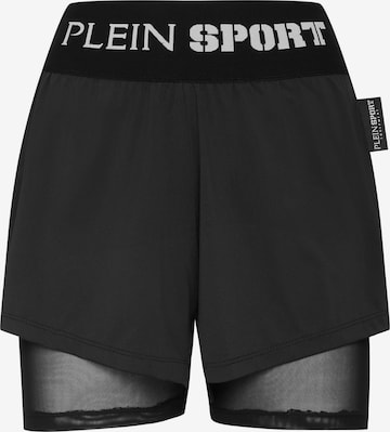Plein Sport - Pantalón deportivo en negro: frente