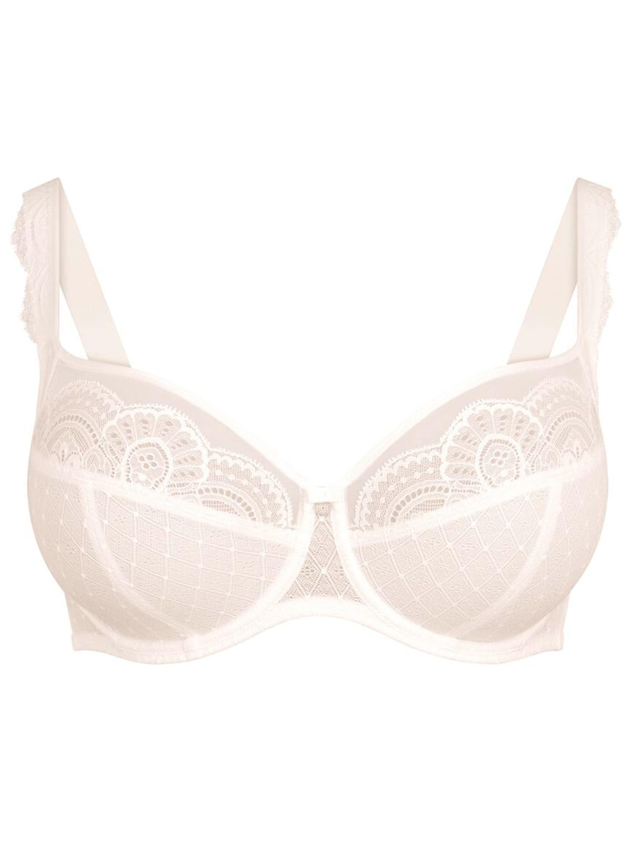 ROSA FAIA Minimiser Bra 'Selma' in White: front
