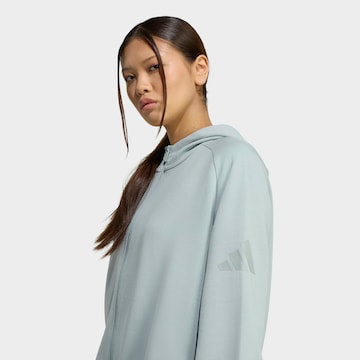 ADIDAS SPORTSWEAR Athletic Zip-Up Hoodie in Green