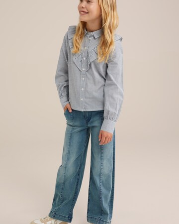 Wide leg Jeans di WE Fashion in blu
