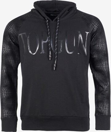 TOP GUN Hoodie ' 2010 ' in Schwarz: predná strana