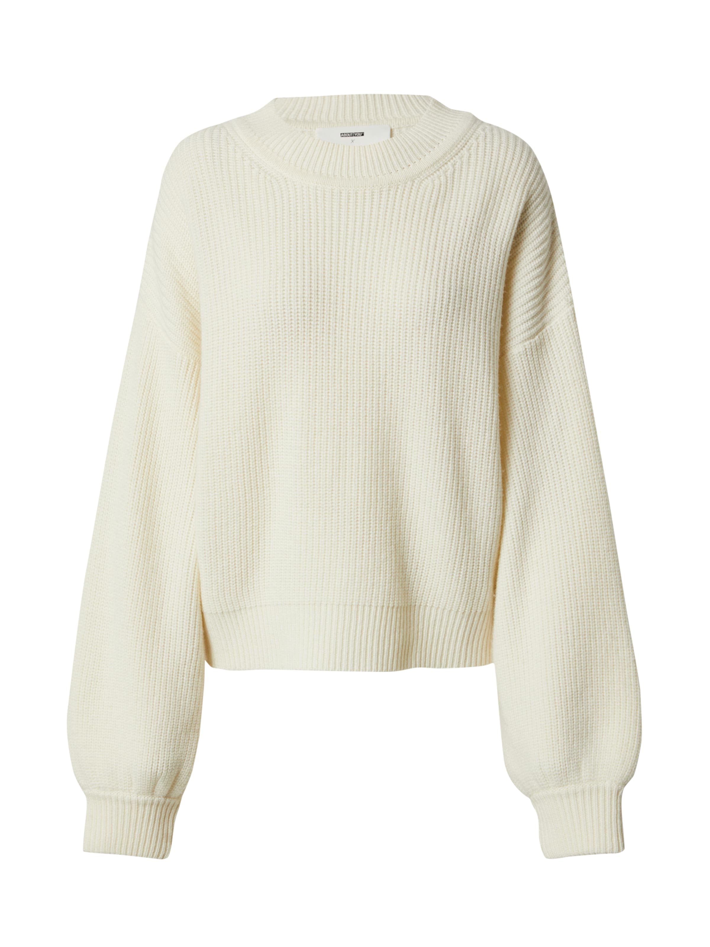 ABOUT YOU x Marie von Behrens Πουλόβερ 'Ida' σε λευκό: μπροστά